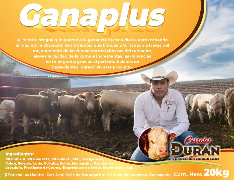 Combo Dieta De Desarrollo Con Ganaplus + Nitrógeno Cd